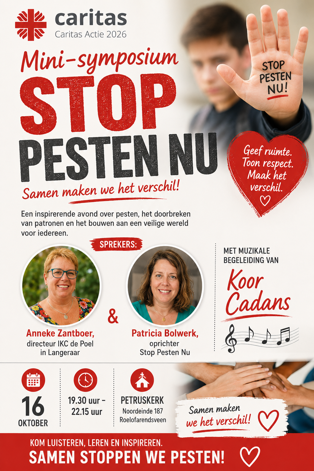 16 oktober Mini-symposium STOP PESTEN NU